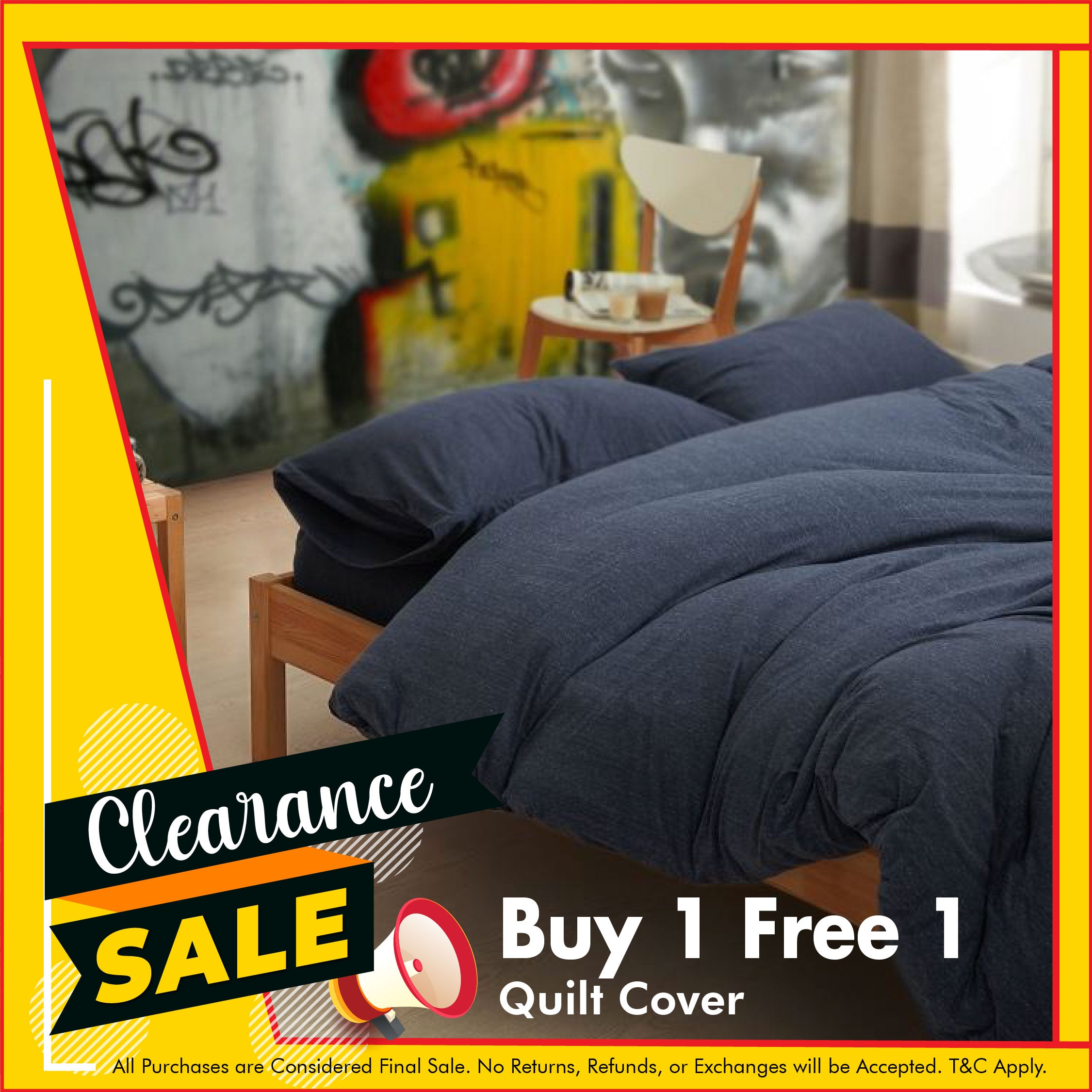 Cotton Pure™ Prussian Blue Jersey Cotton Quilt Cover