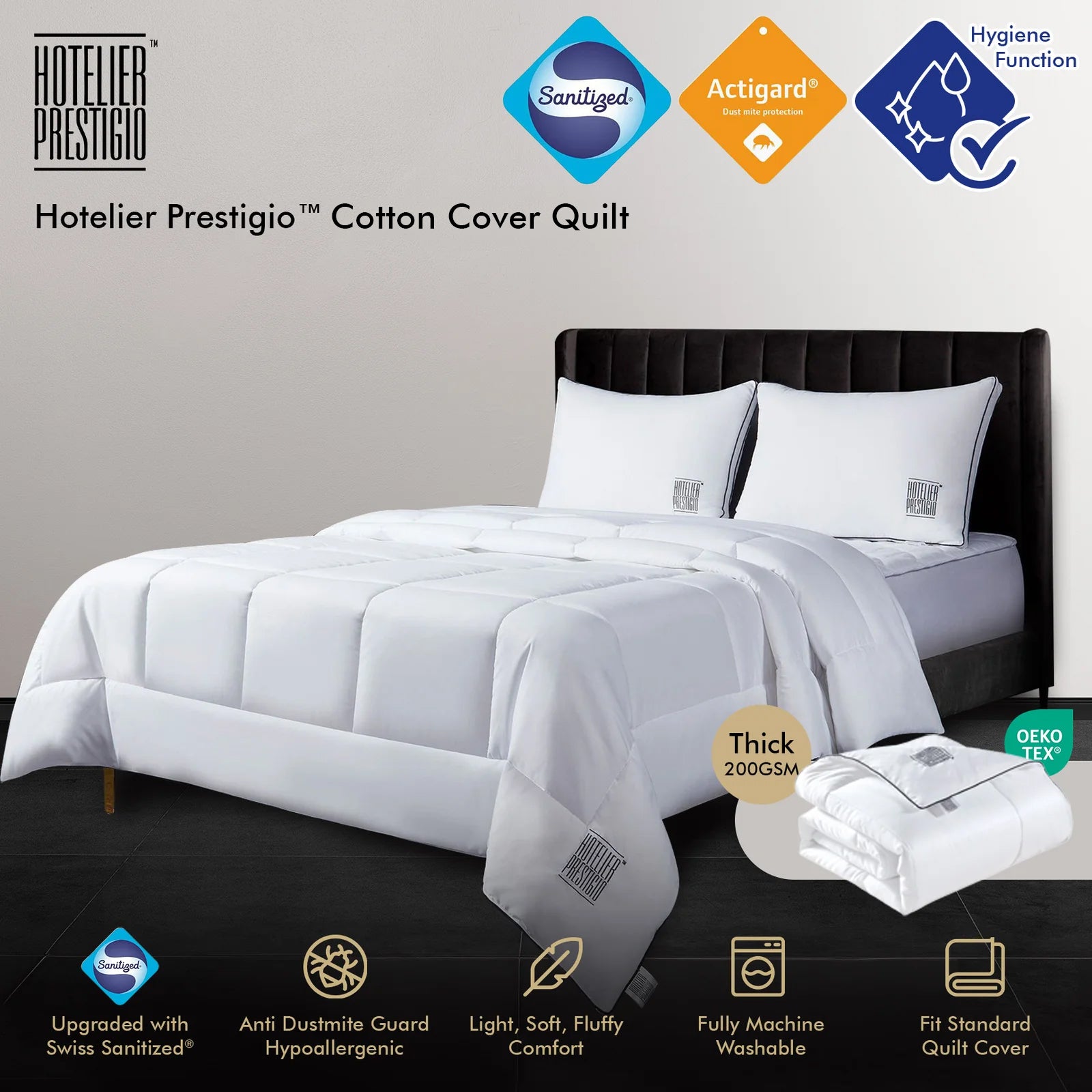 Hotelier Prestigio™ Cotton Cover Quilt