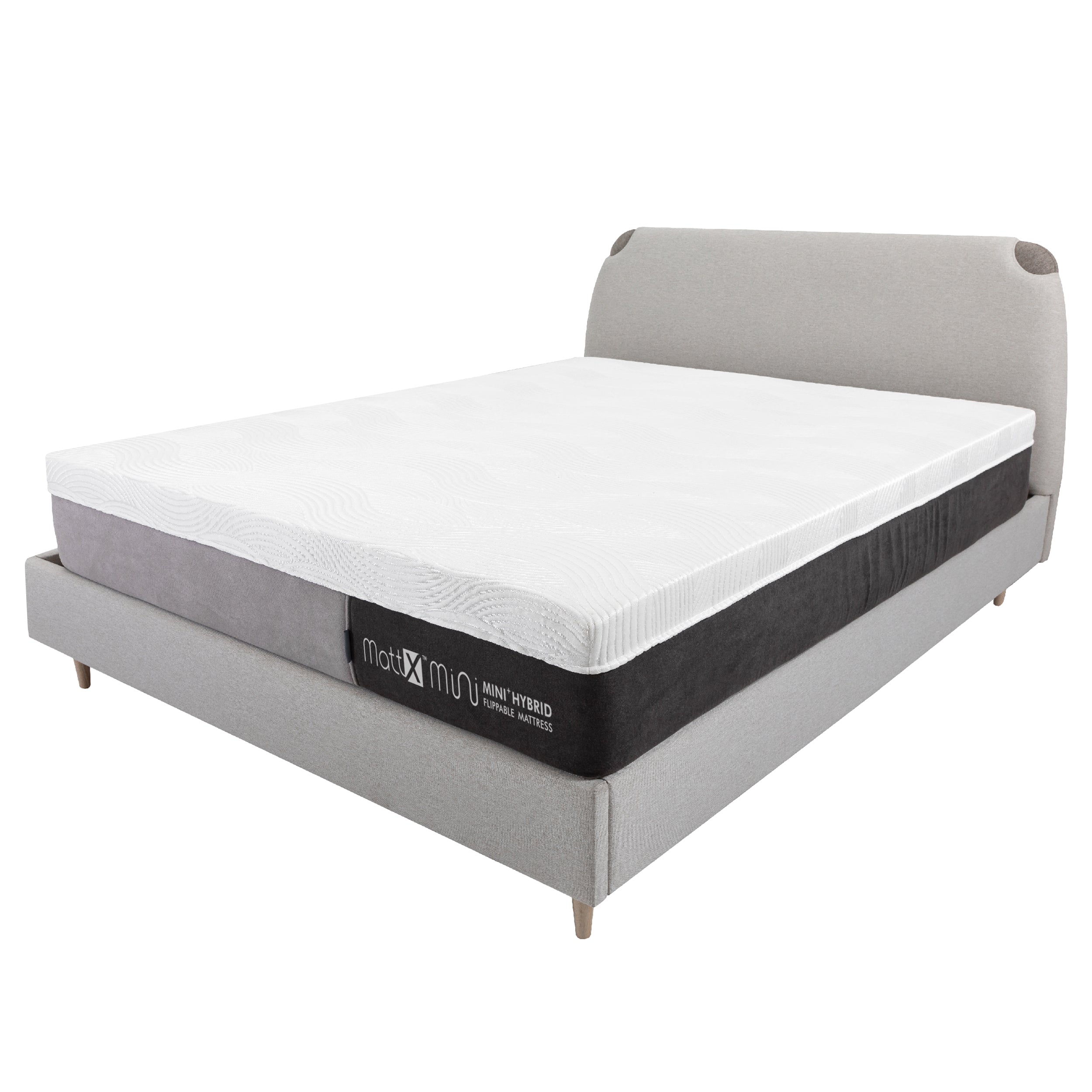 Mini Plus Hybrid Mattress & Detroit Bedframe Bundle