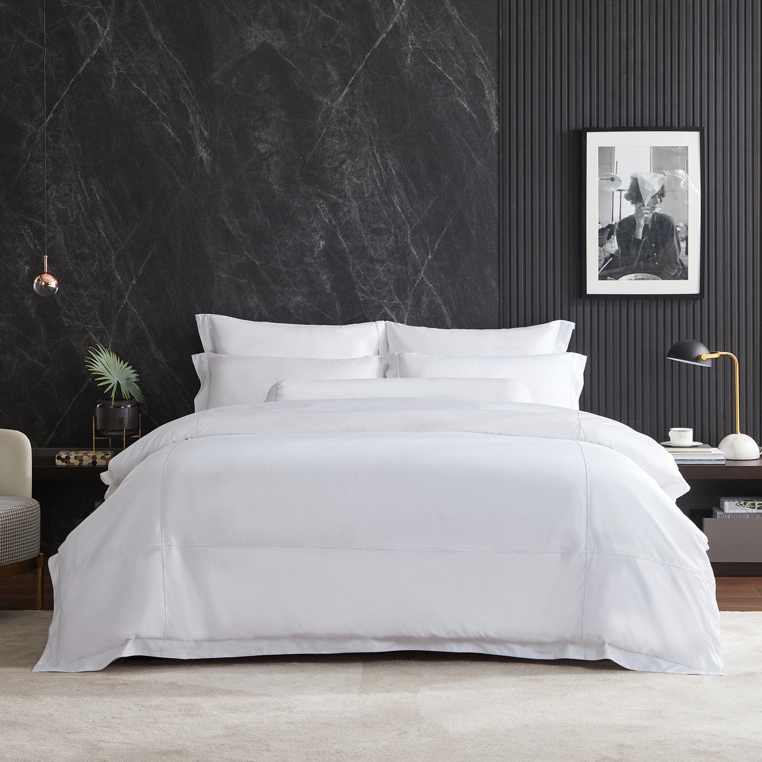 Hotelier Prestigio™ Alvar With White Cross Border Fitted Sheet Set - Affairs Living Pte. Ltd.