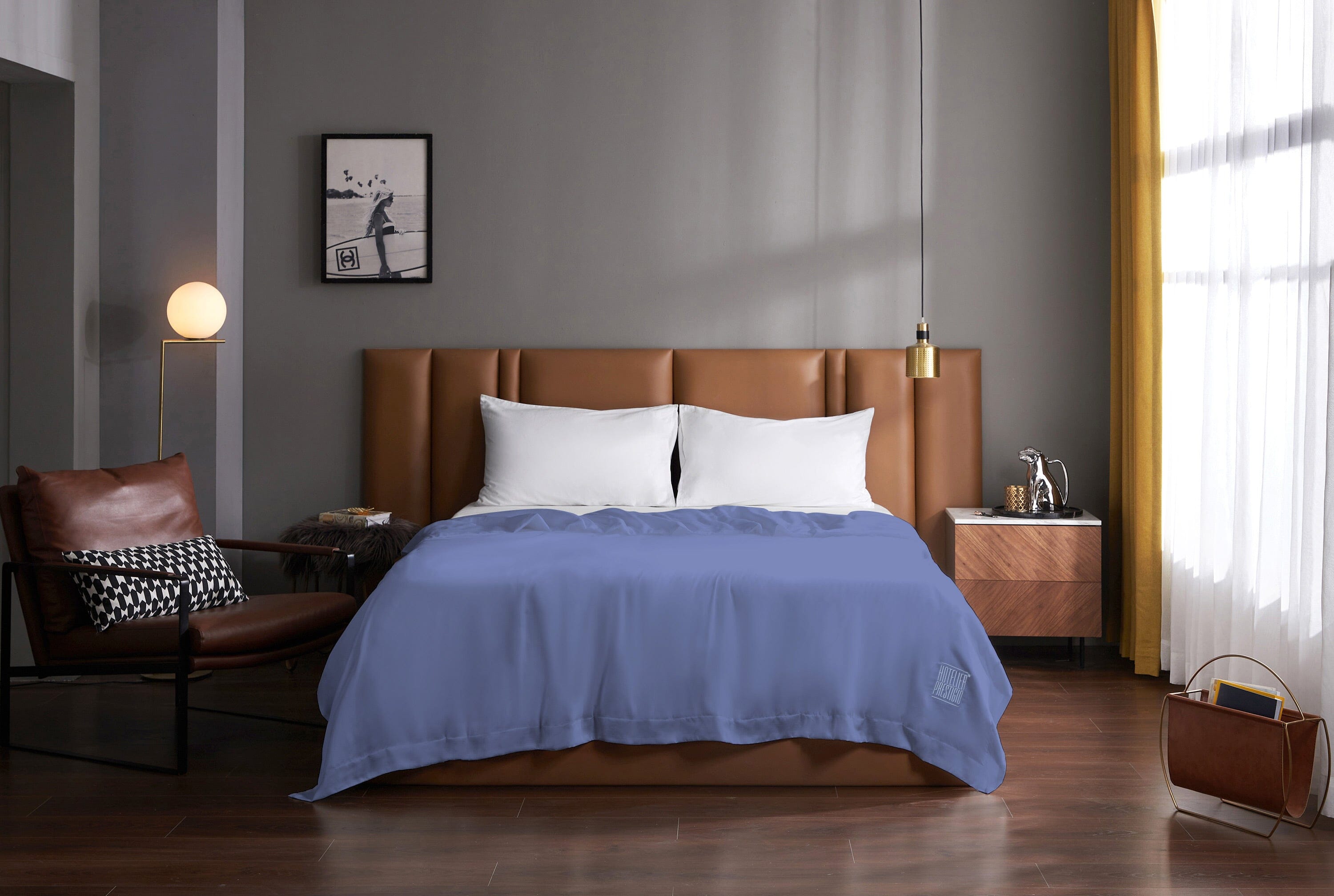Hotelier Prestigio TENCEL™ LF Pervenche Blue Comforter Bedding Accessories Hotelier Prestigio™