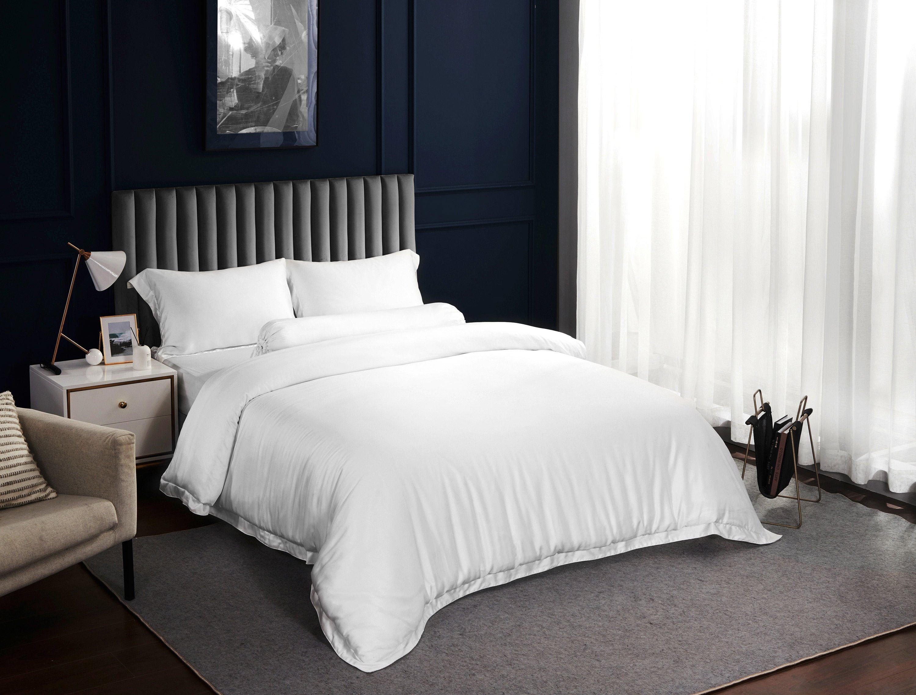 Palais Suite TENCEL™ LF Pure White Quilt Cover - Affairs Living Pte. Ltd.