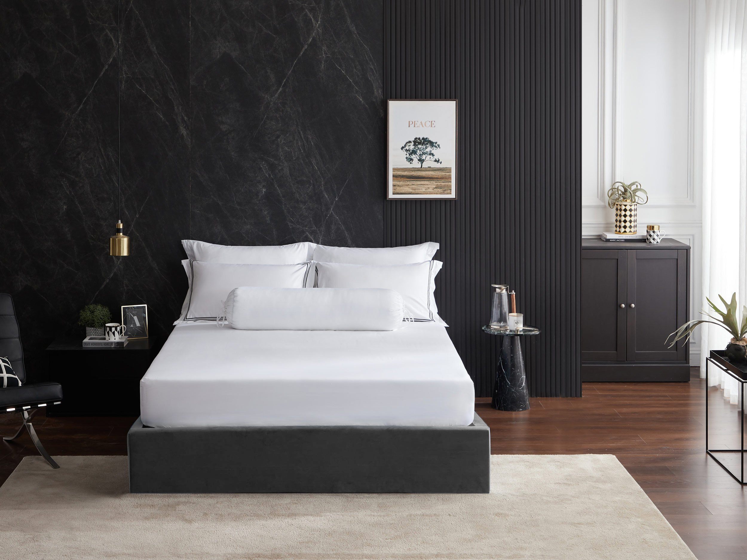 Hotelier Prestigio™ Lucent White Bolster Case - Affairs Living Pte. Ltd.