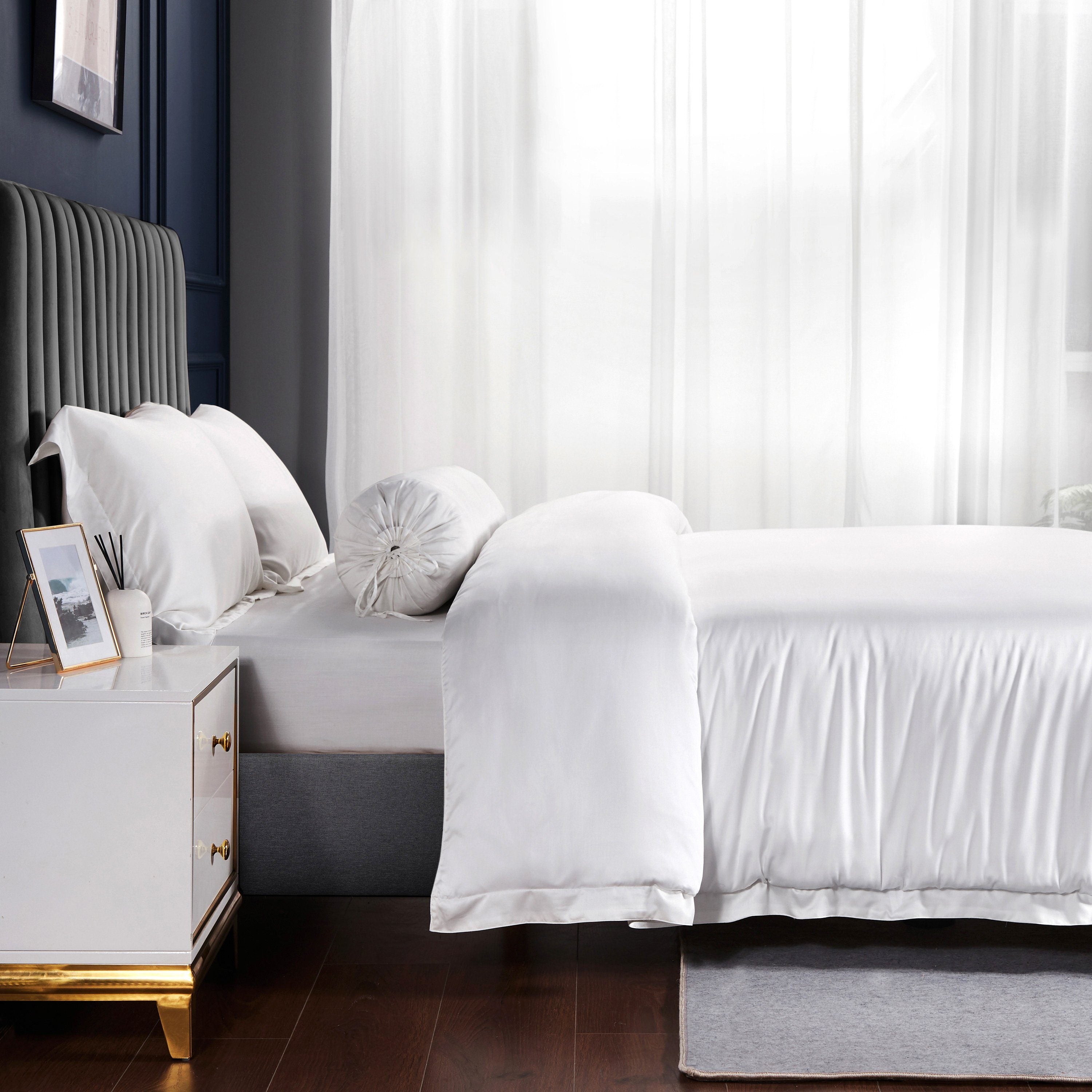 Palais Suite TENCEL™ LF Pearly White Quilt Cover - Affairs Living Pte. Ltd.