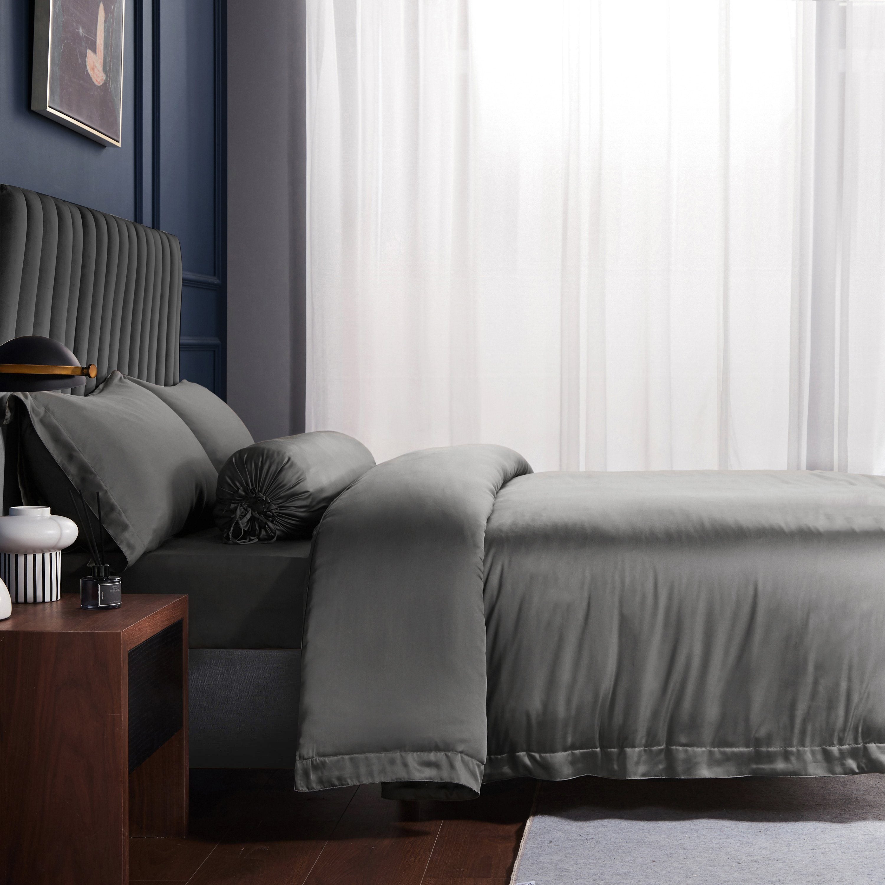 Palais Suite TENCEL™ LF Imperial Gray Quilt Cover - Affairs Living Pte. Ltd.