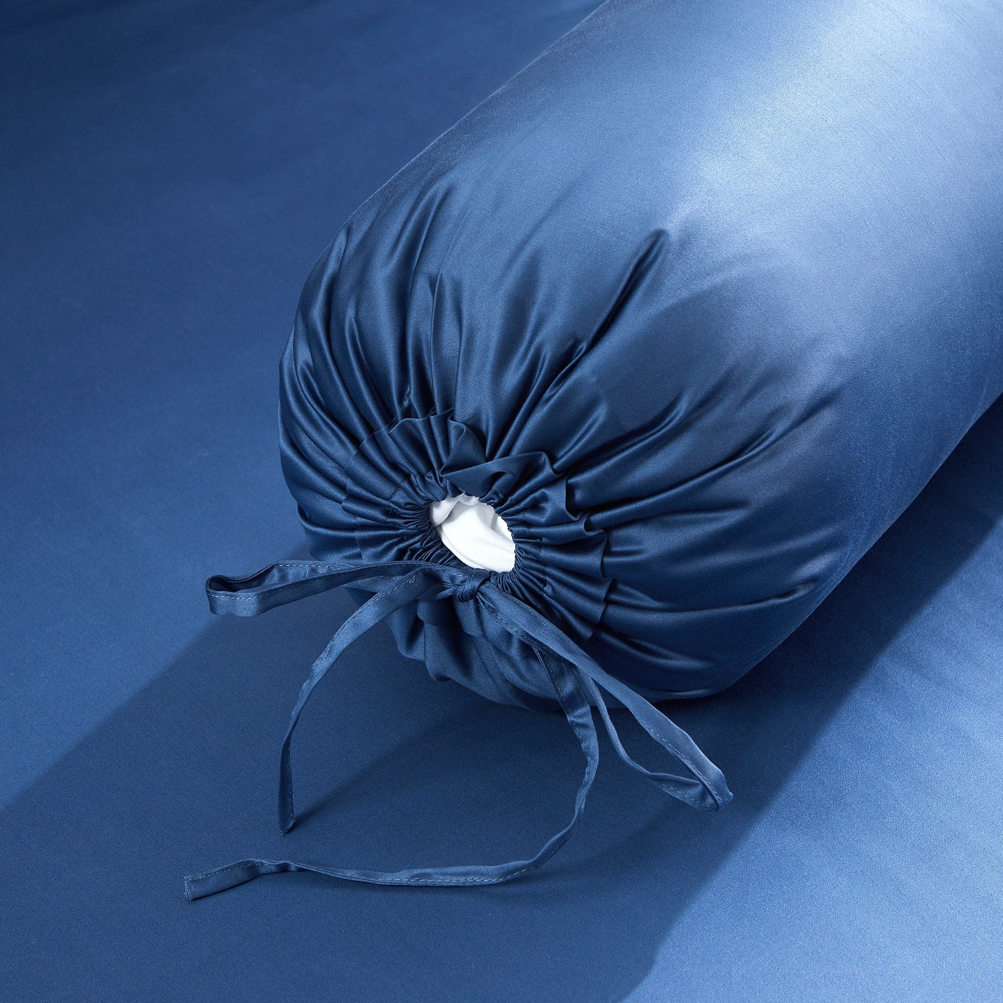 Hotelier Prestigio™ Supima Cotton Cyprus Blue Bolster Case - Bedding Affairs