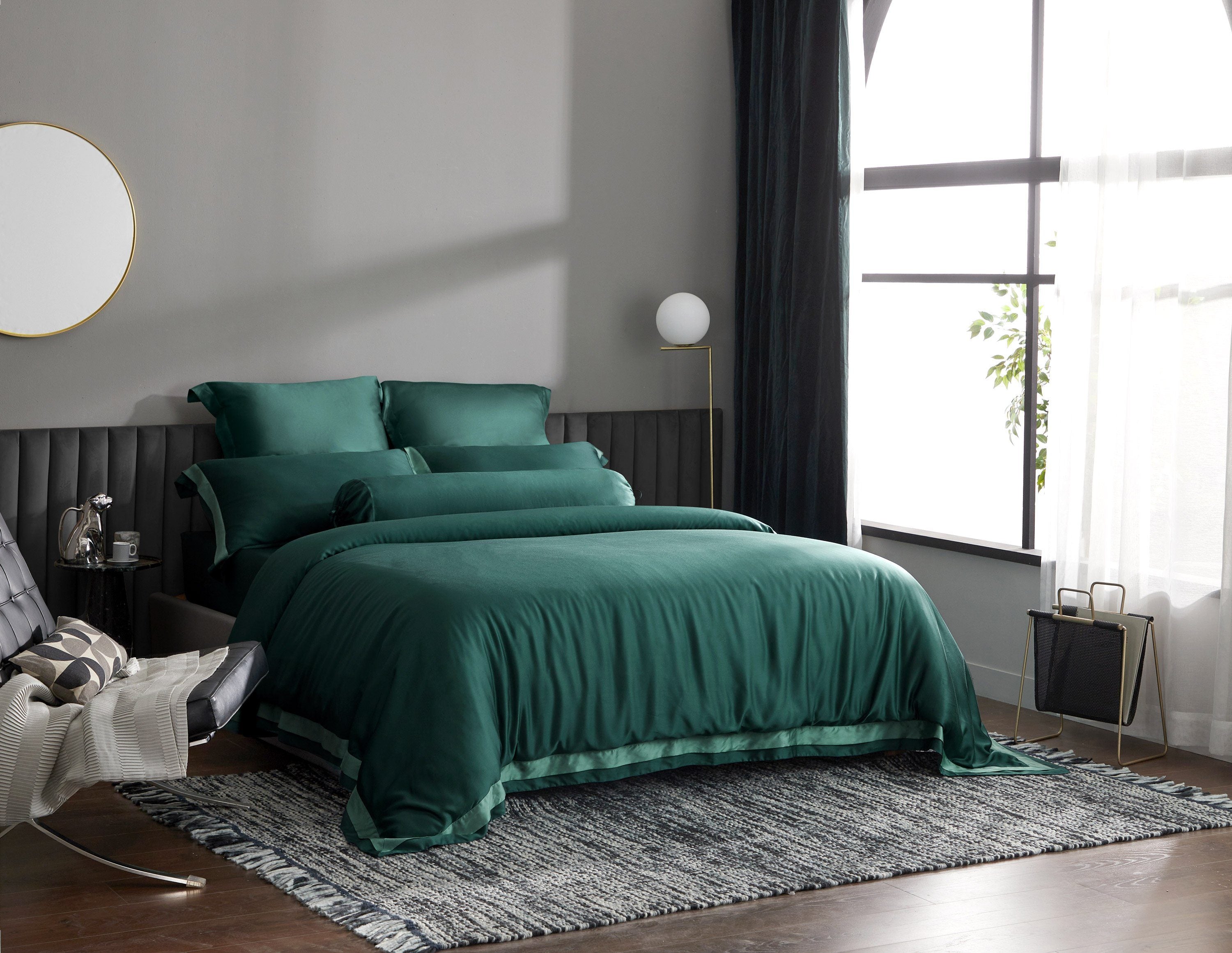 Palais Suite TENCEL™ LF Duca Emerald Quilt Cover - Affairs Living Pte. Ltd.