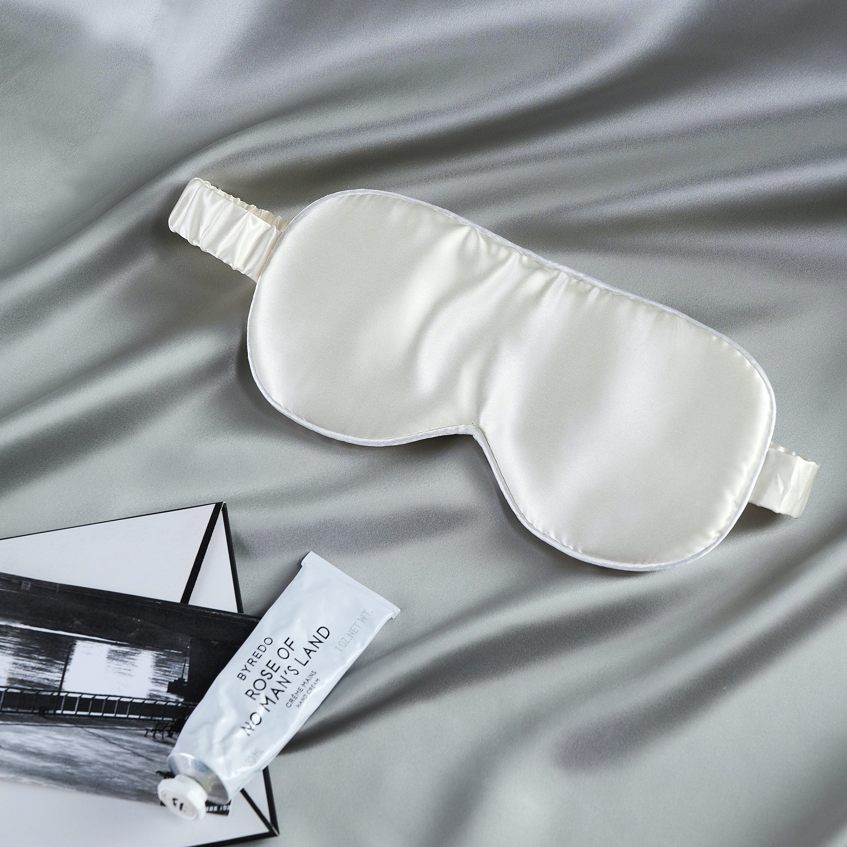 Seta Couture™ Mulberry Silk Albescent White Eye Mask - Affairs Living Pte. Ltd.