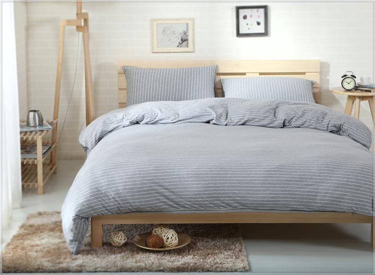Cotton Pure™ Greyish Stripe Jersey Cotton Quilt Cover - Affairs Living Pte. Ltd.