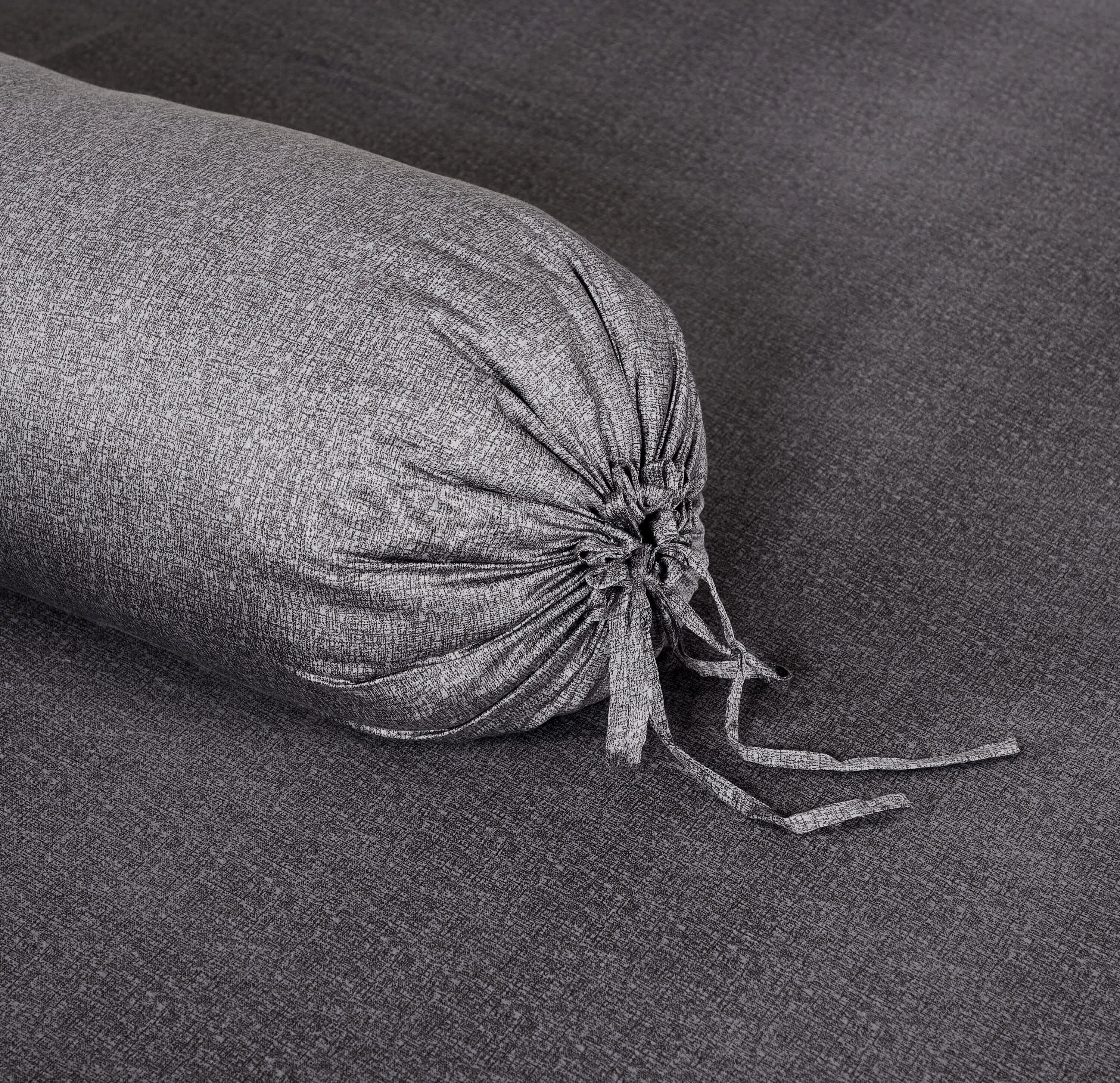 Palais Suite TENCEL™ Heather White Lined Bolster Case - Affairs Living Pte. Ltd.