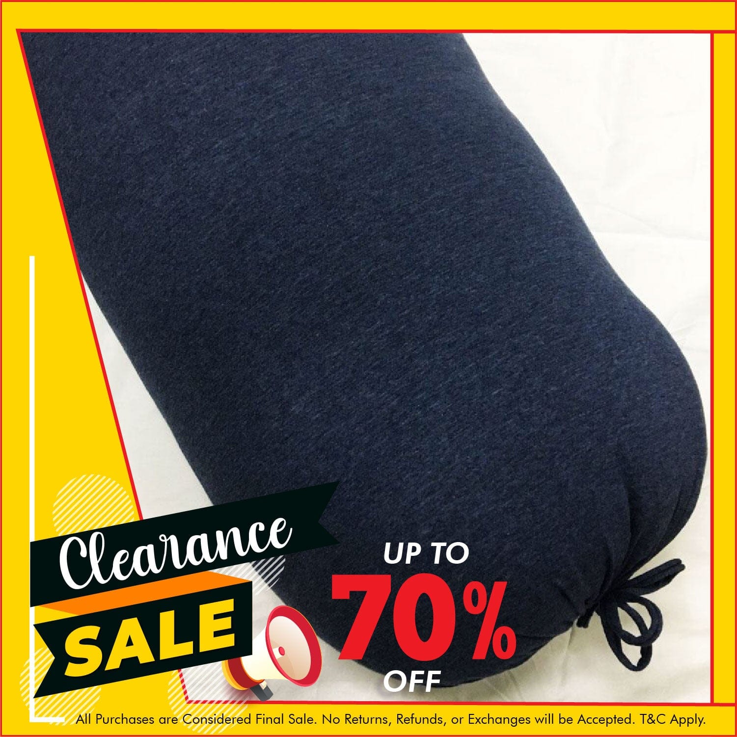 Cotton Pure™ Prussian Blue Jersey Cotton Bolster Case Bolster Case Cotton Pure™ 