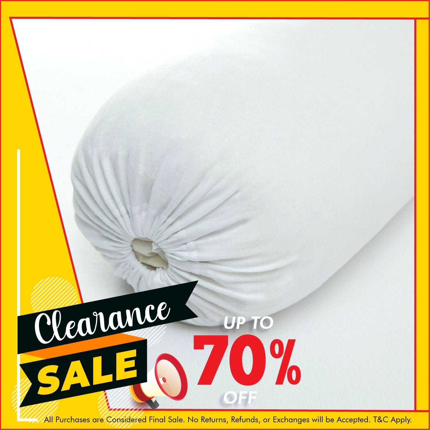 Cotton Pure™ White Jersey Cotton Bolster Case Bolster Case Cotton Pure™ 