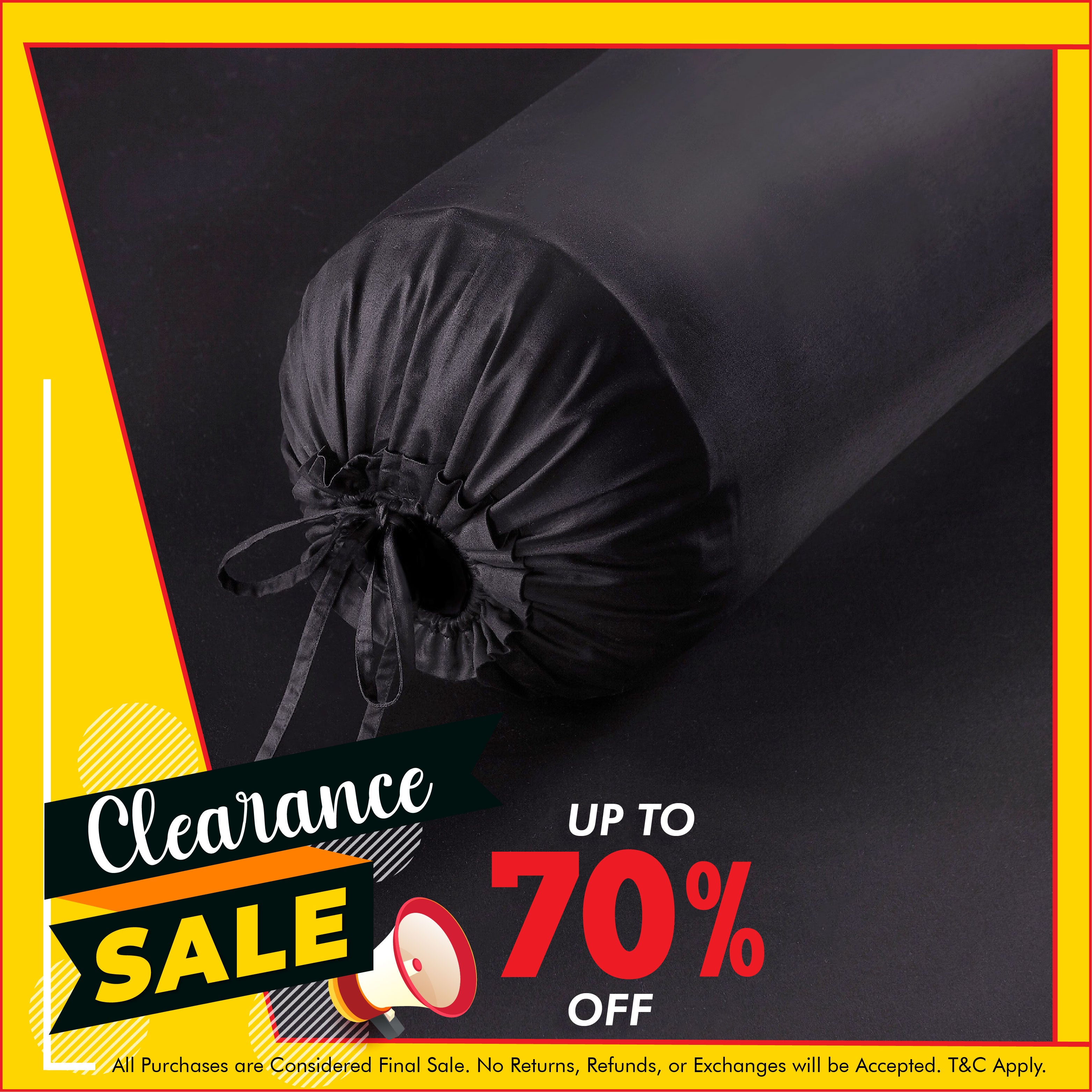 Hotelier Prestigio™ Onyx Black Bolster Case