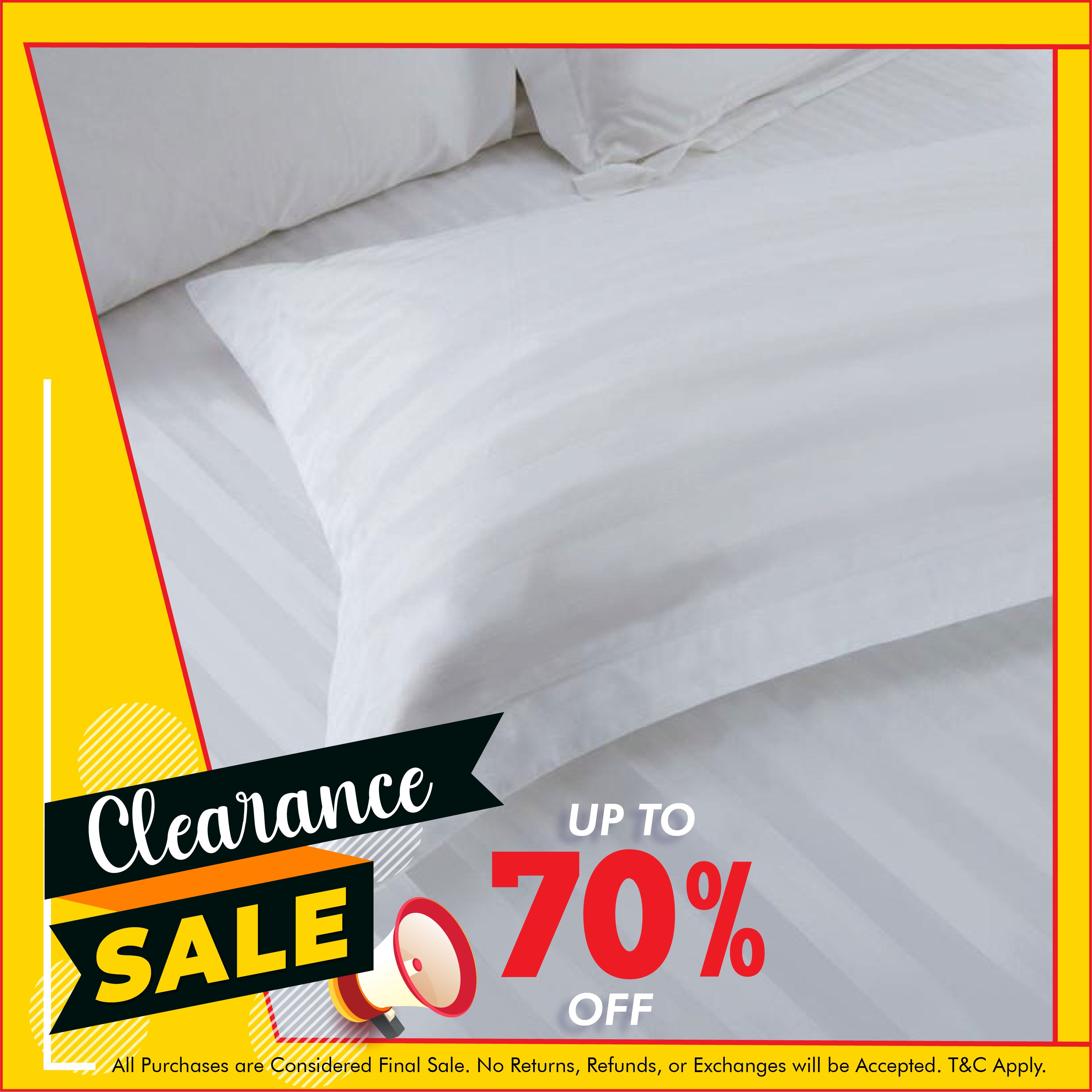 Hotelier Prestigio™  White Sateen Stripe Pillow Case