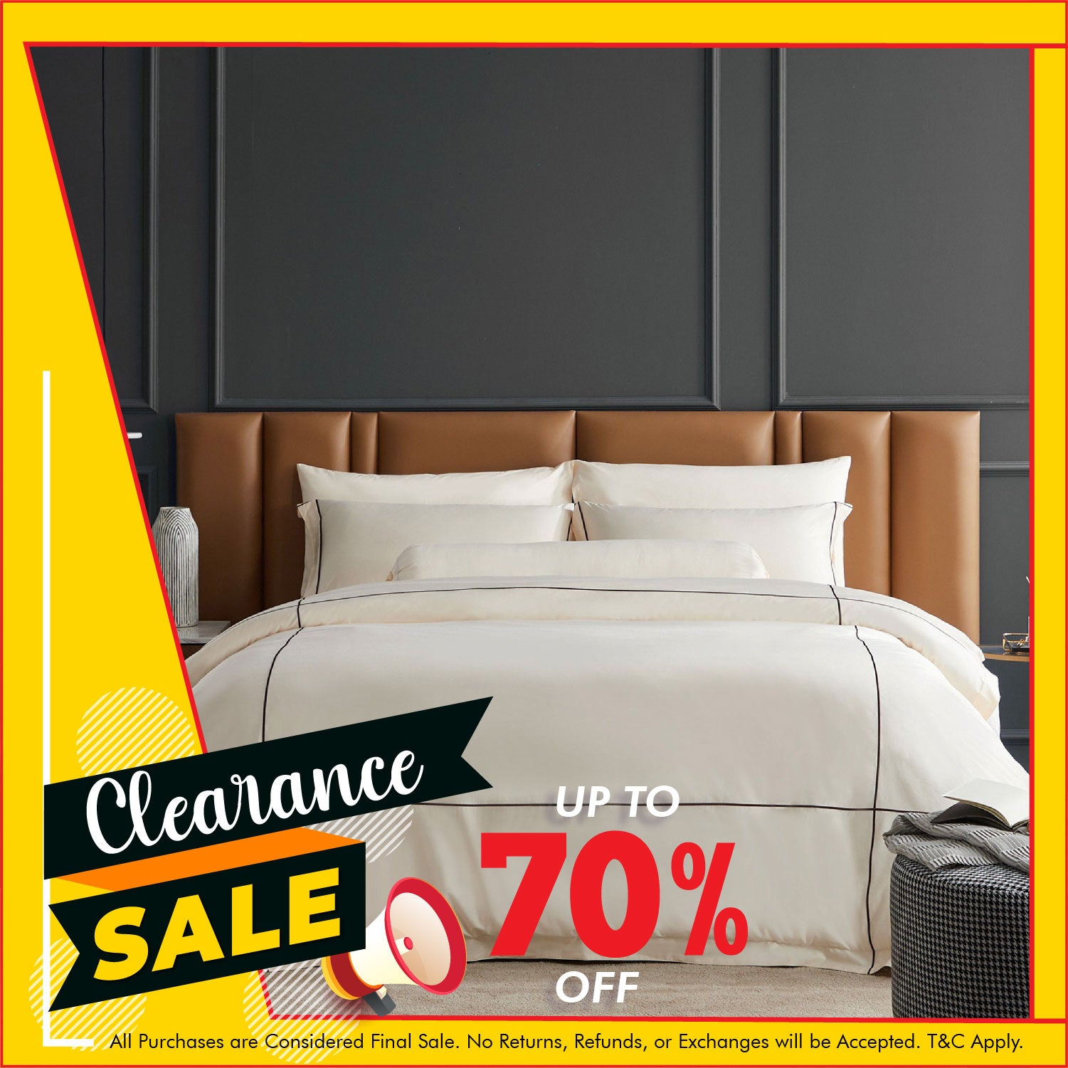 Hotelier Prestigio™ Freya With Umber Cross Border Fitted Sheet Set