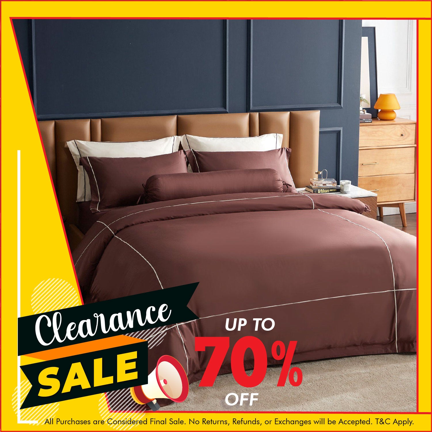 Hotelier Prestigio™ Bruno With Tawny Cross Border Quilt Cover