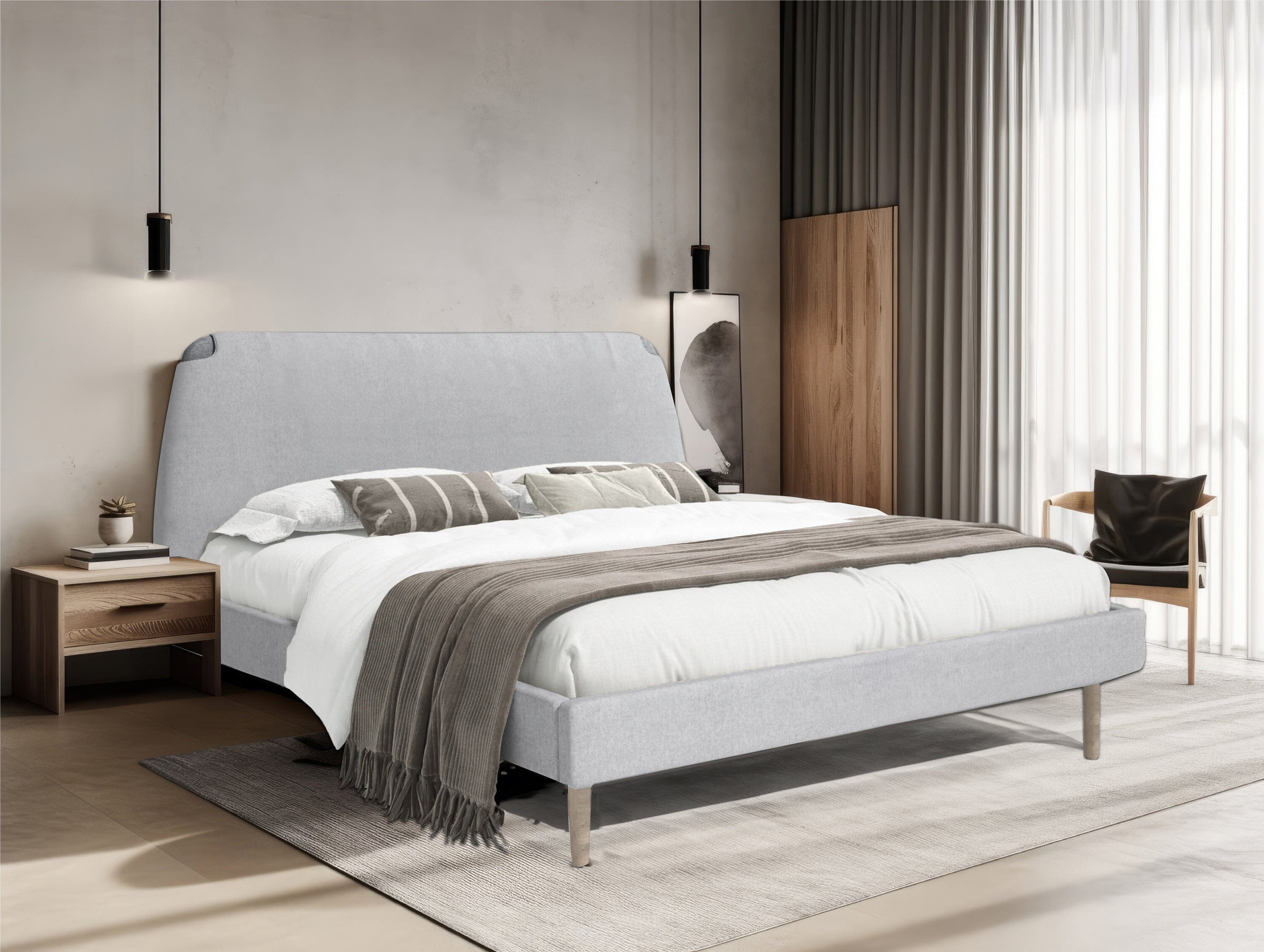 Mini Plus Hybrid Mattress & Detroit Bedframe Bundle