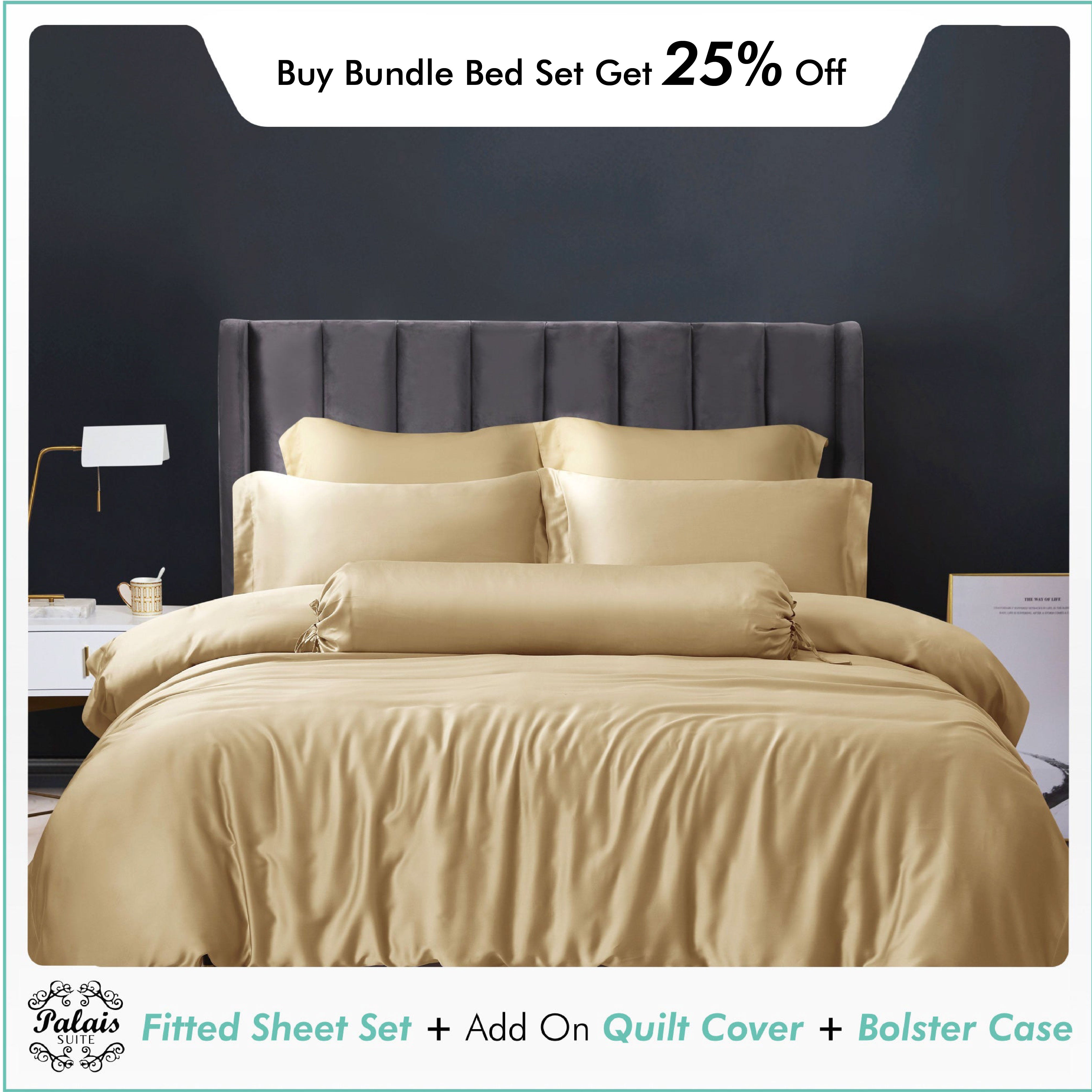Palais Suite TENCEL™ LF Classic Gold Fitted Sheet Set