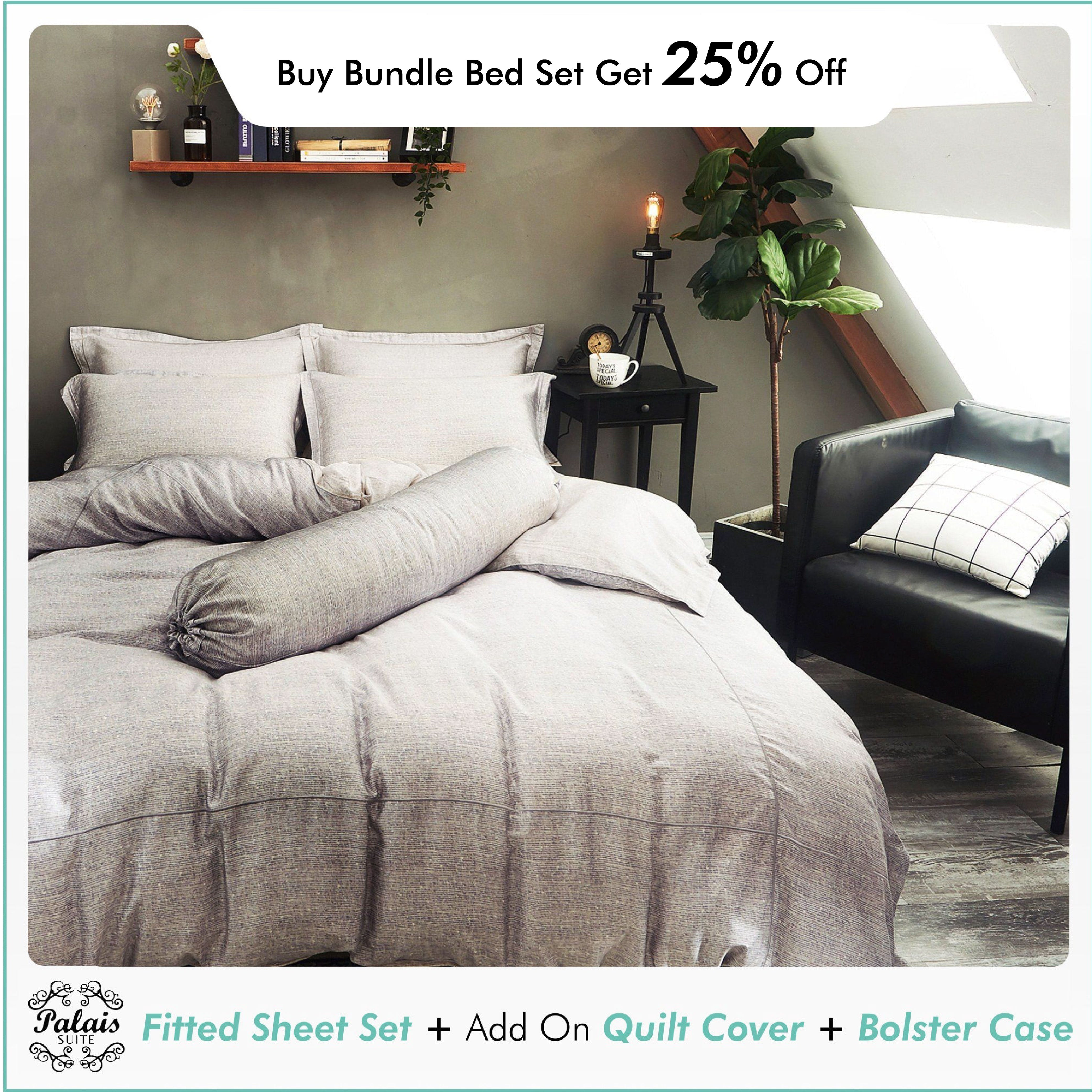 Palais Suite TENCEL™ Smoky Quartz Fitted Sheet Set