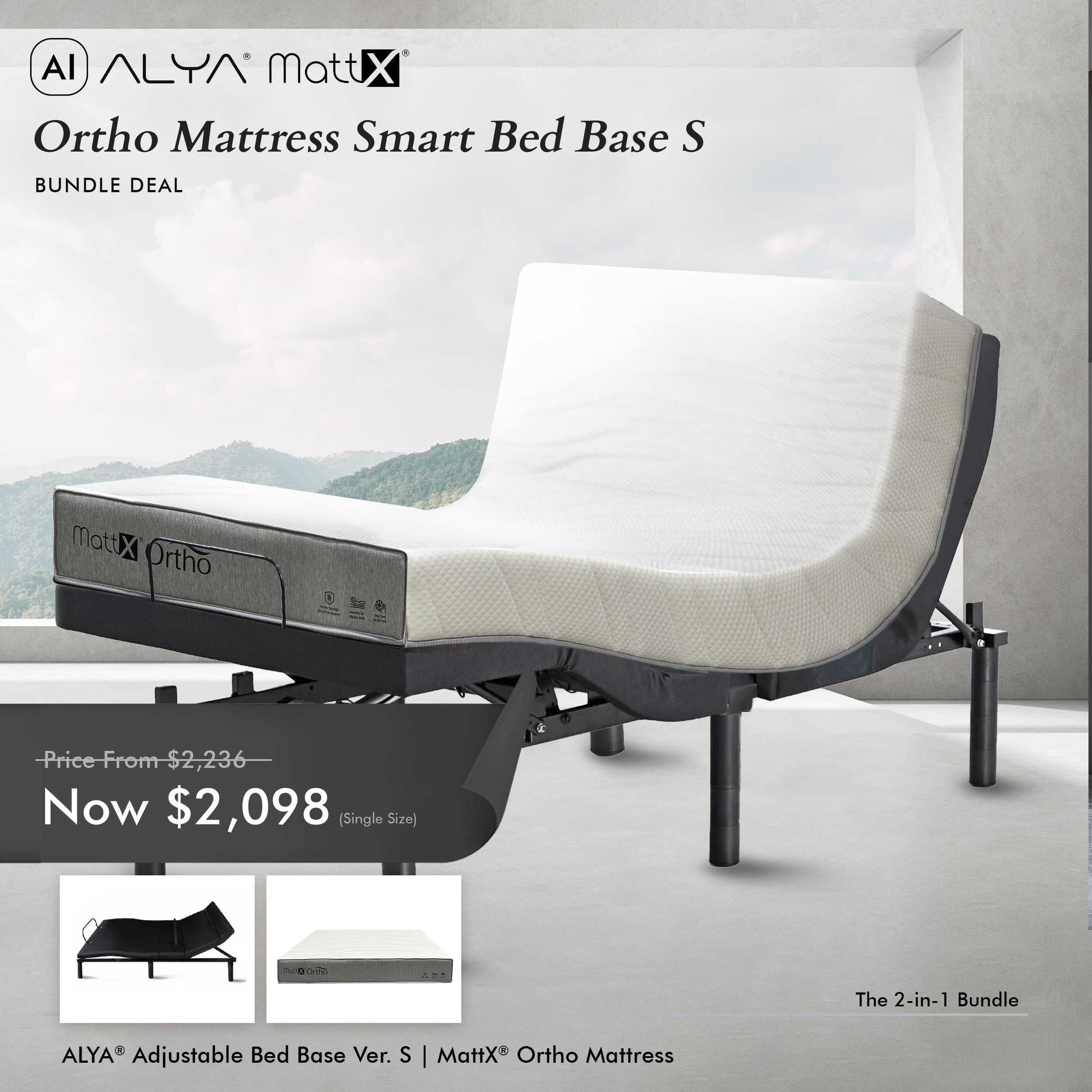 Ortho Mattress Smart Bed Base S Bundle