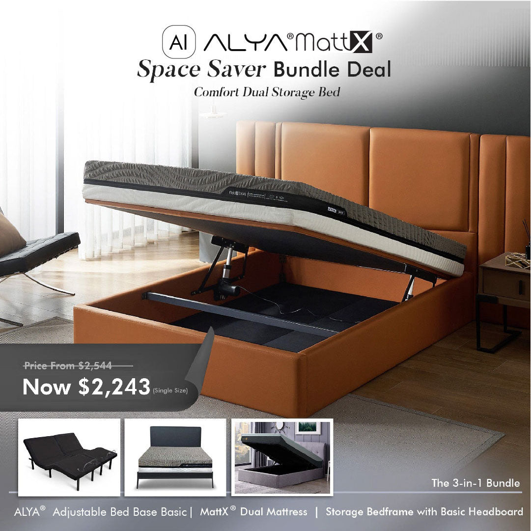 Space Saver Bundle - Comfort DUAL Storage Bed