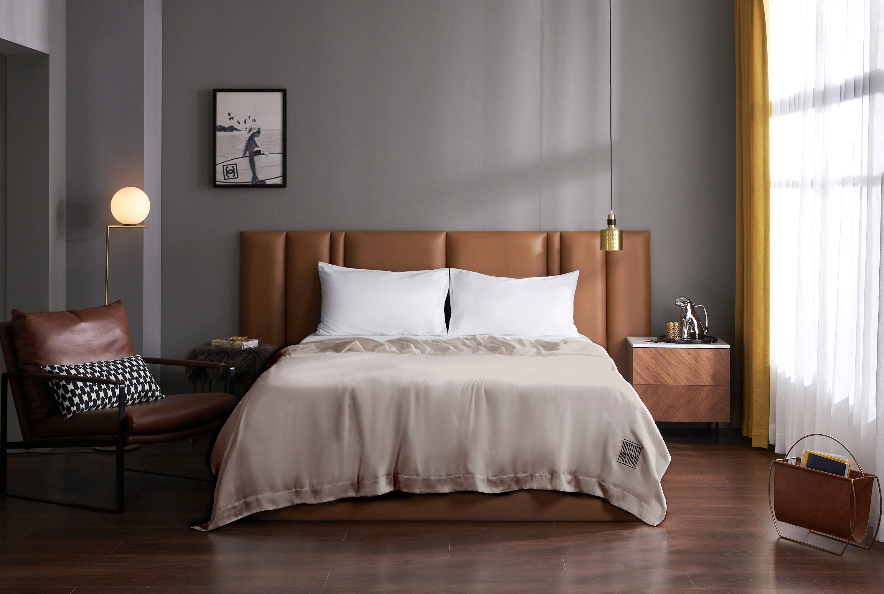 Hotelier Prestigio TENCEL™ LF Schooner Bronze Comforter - Bedding Affairs