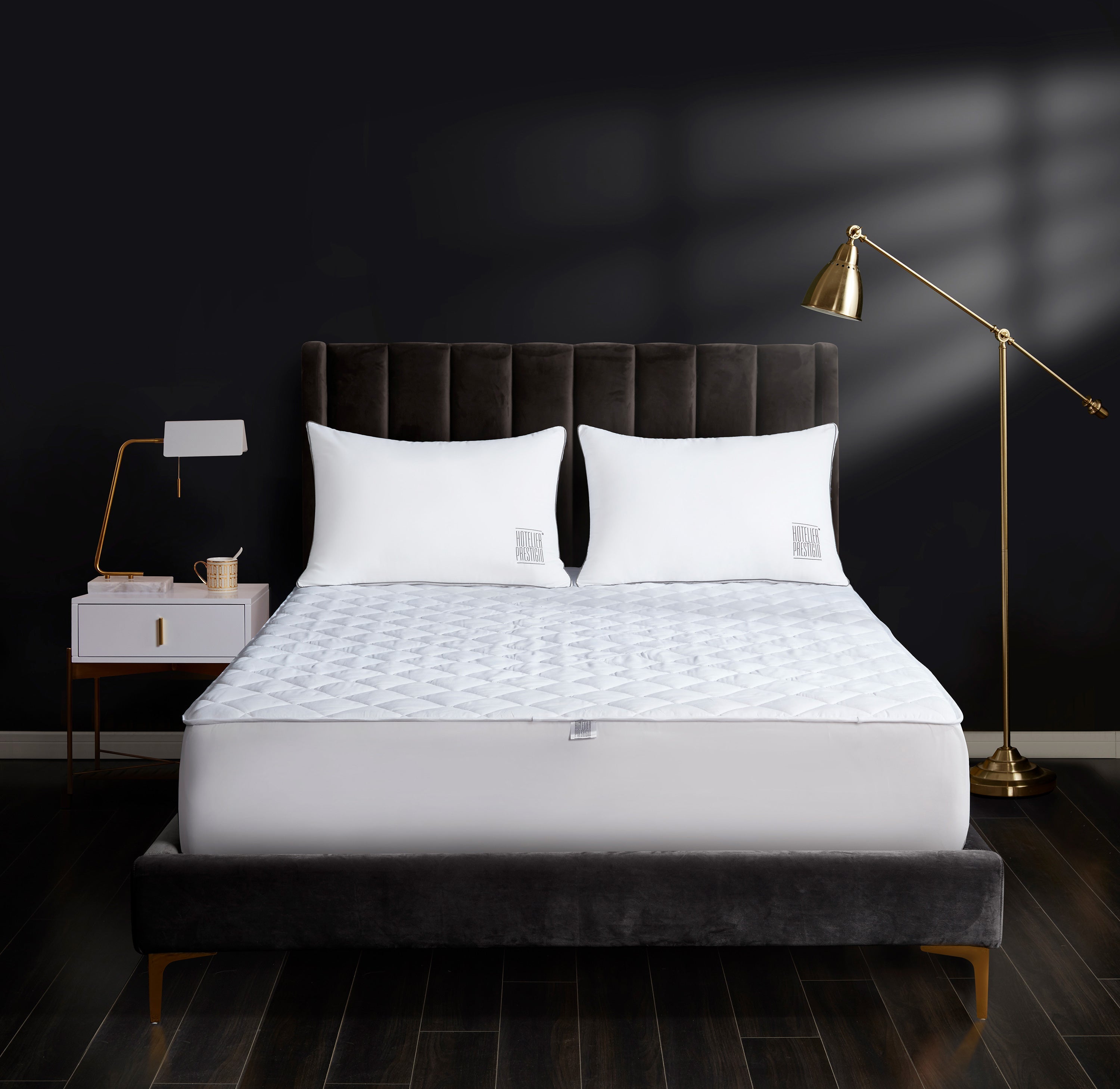 Hotelier Prestigio™ Fitted Poly-Cotton Mattress Protector - Affairs Living Pte. Ltd.