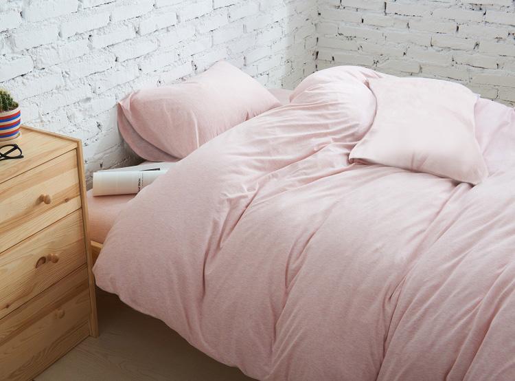 Cotton Pure™ Cravina Pink Jersey Cotton Fitted Sheet Set - Affairs Living Pte. Ltd.