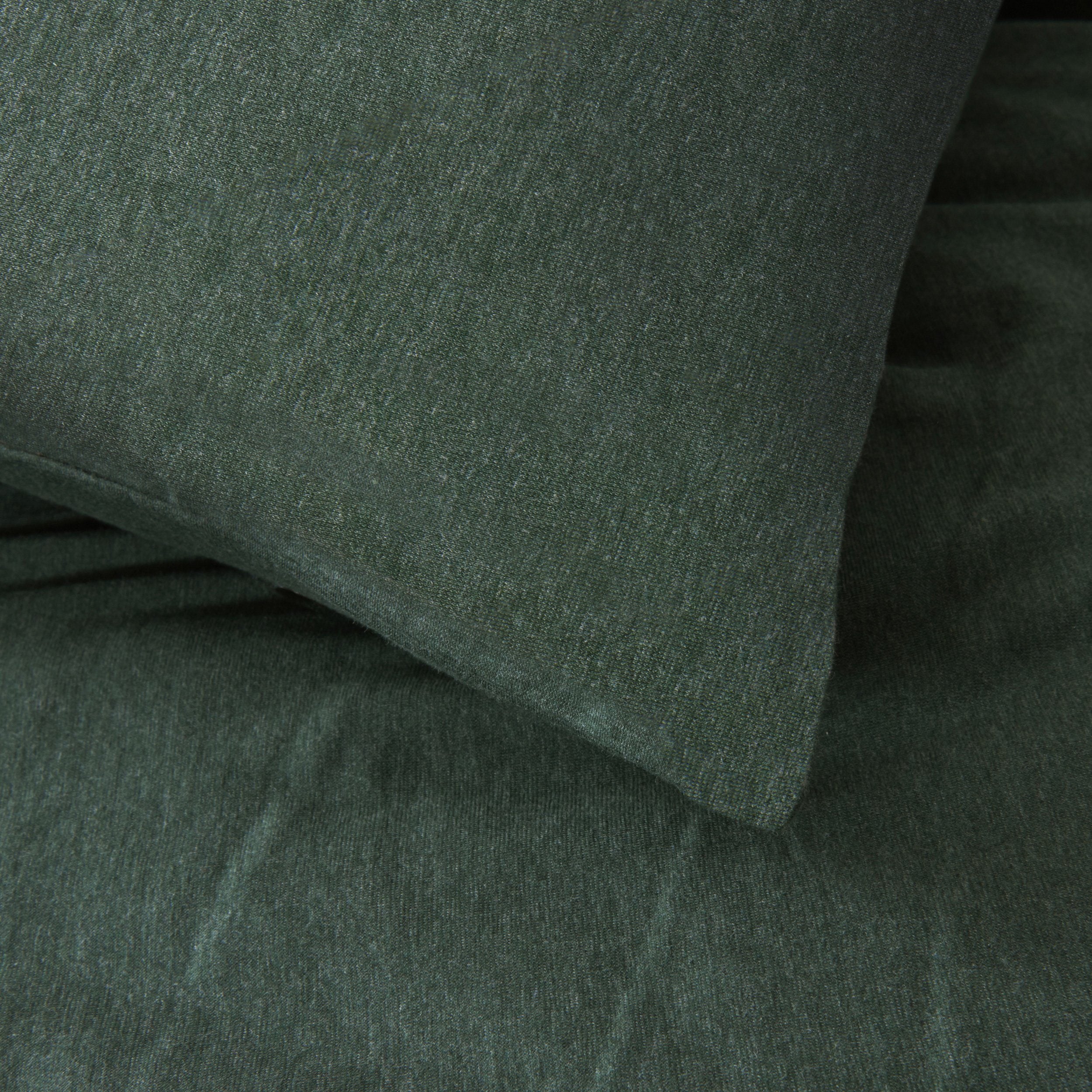 Cotton Pure™ Verde Green Jersey Cotton Bolster Case - Affairs Living Pte. Ltd.