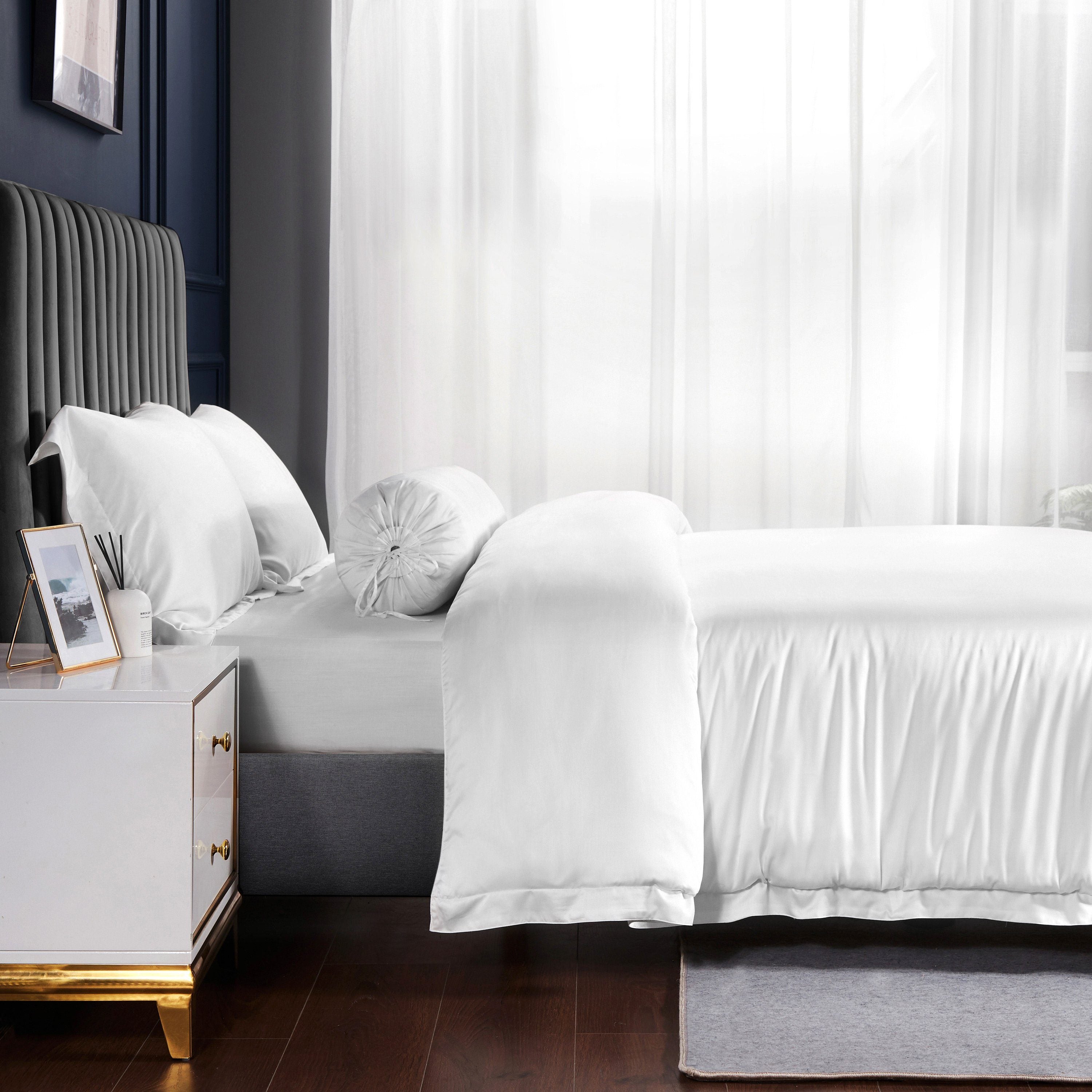 Palais Suite TENCEL™ LF Pure White Quilt Cover - Affairs Living Pte. Ltd.