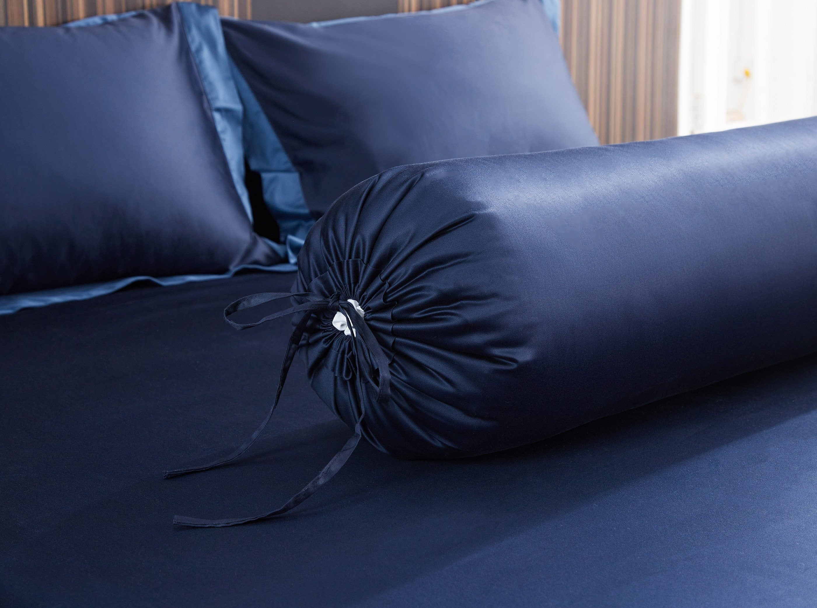 Hotelier Prestigio™ Supima Cotton Royal Azure Bolster Case - Bedding Affairs