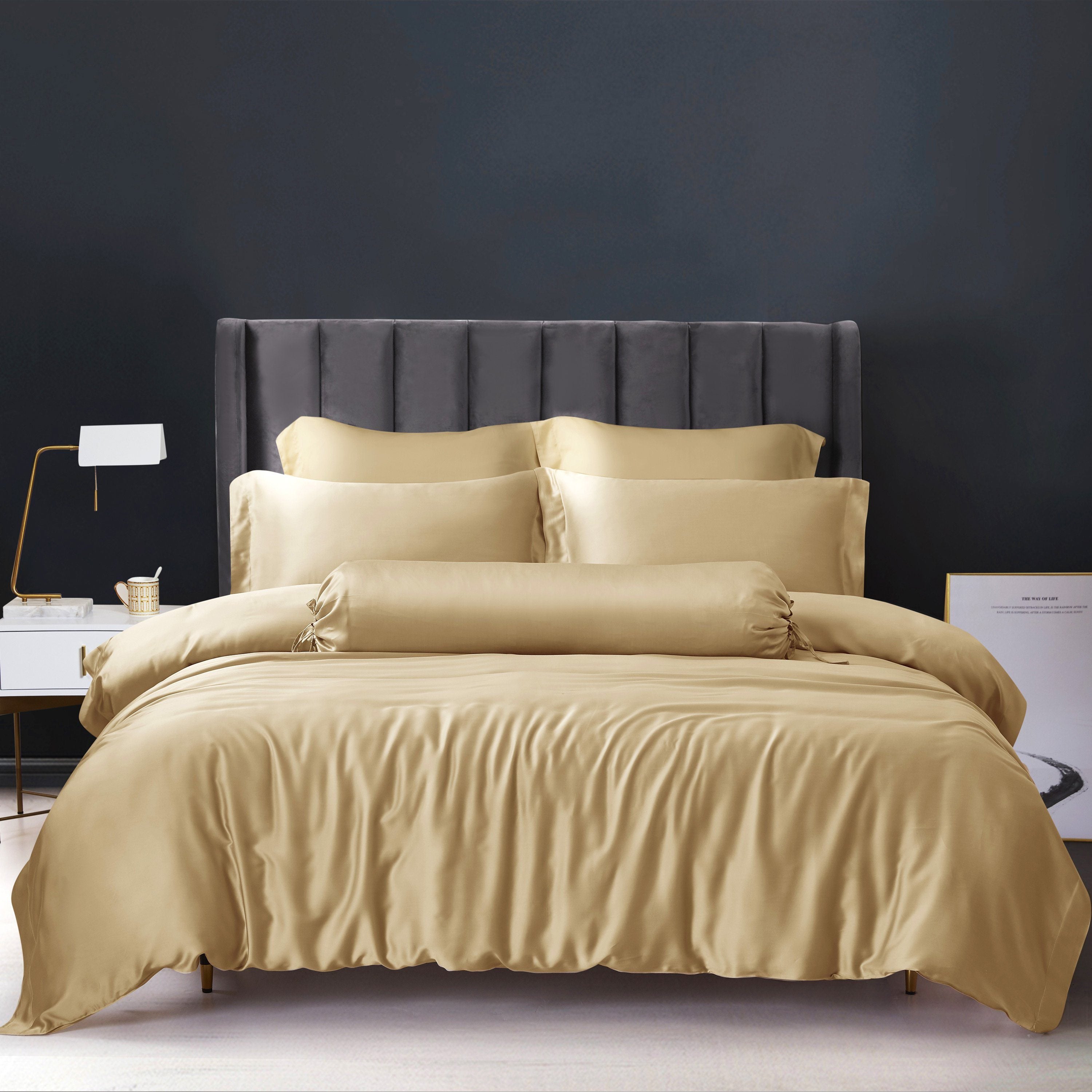 Palais Suite TENCEL™ LF Classic Gold Fitted Sheet Set – Affairs Living ...