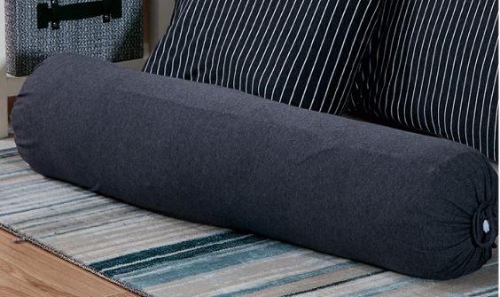 Cotton Pure™ Classic Black Solid Jersey Cotton Bolster Case - Affairs Living Pte. Ltd.