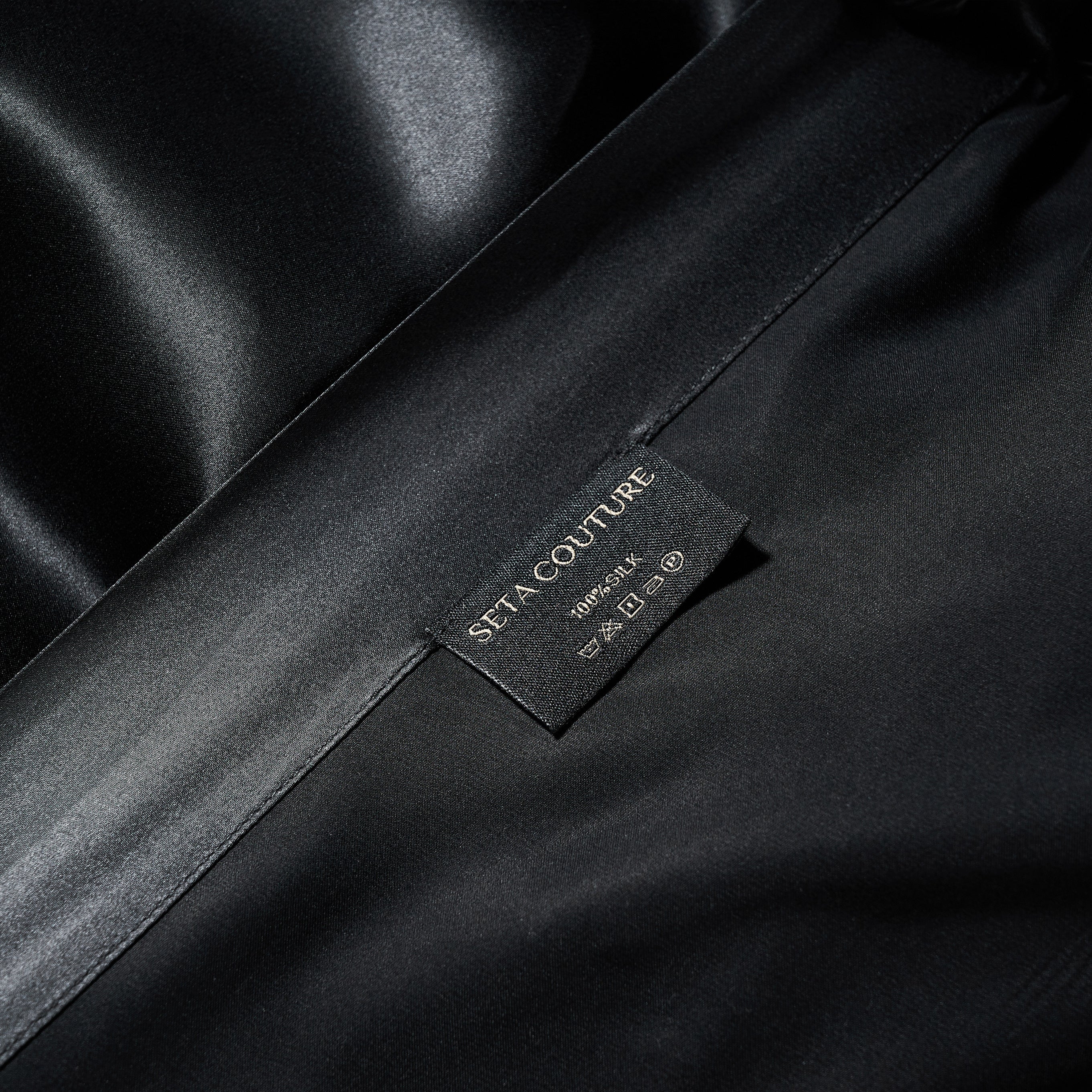 Seta Couture™ Mulberry Silk Iridium Black Bundle - Bedding Affairs