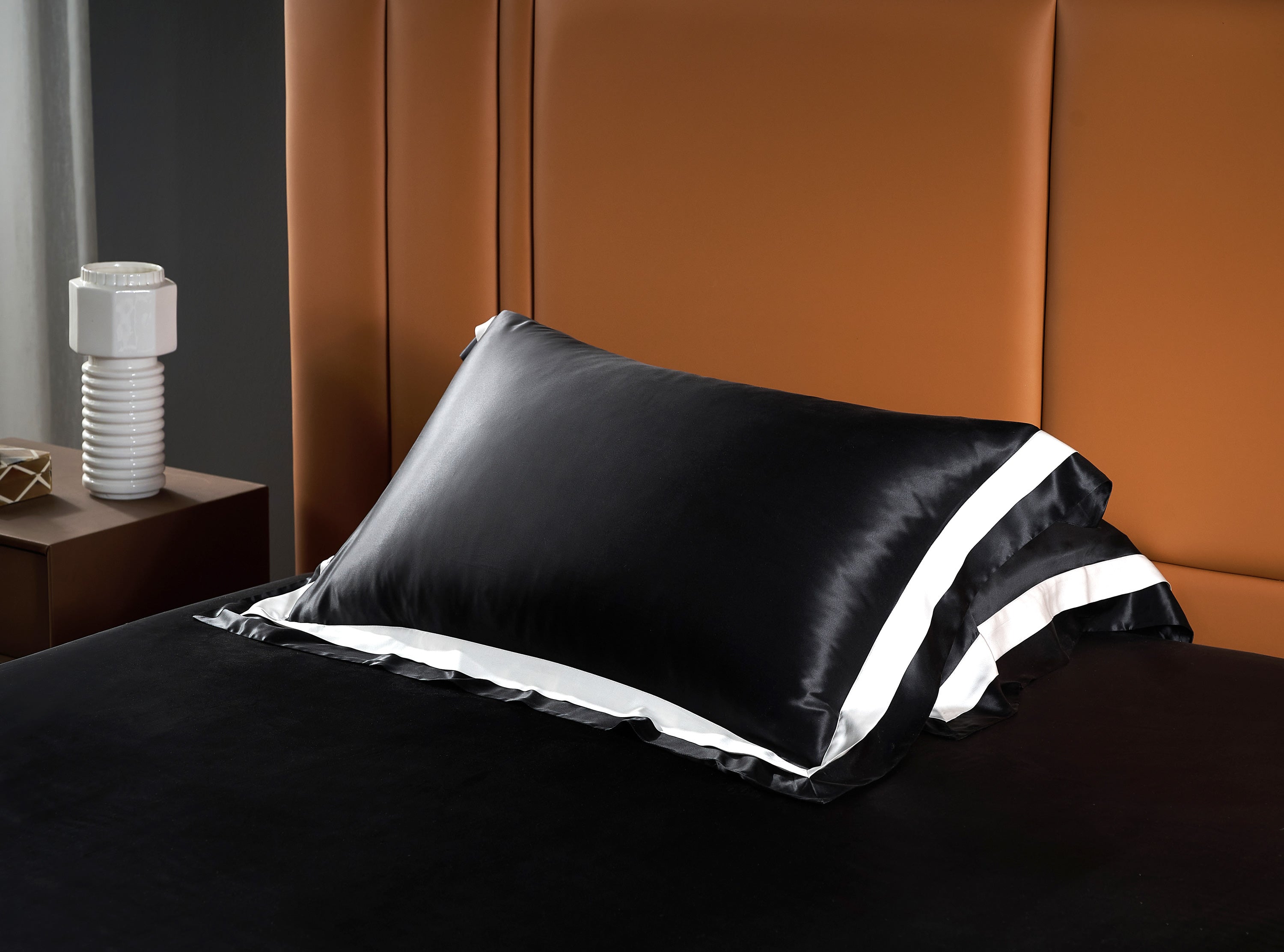 Seta Couture™ Mulberry Silk Iridium Black Bundle - Bedding Affairs