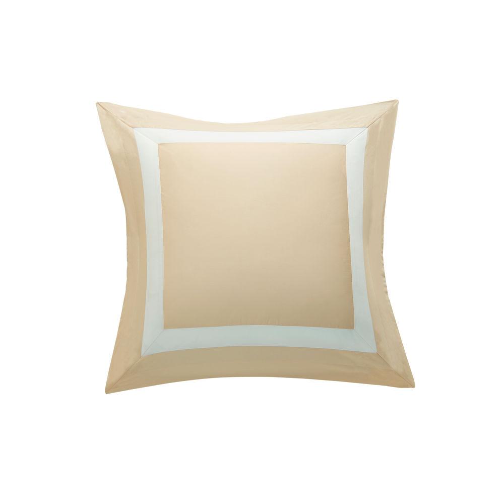 Hotelier Prestigio™ Luxury Champagne White Border Euro Sham - Bedding Affairs