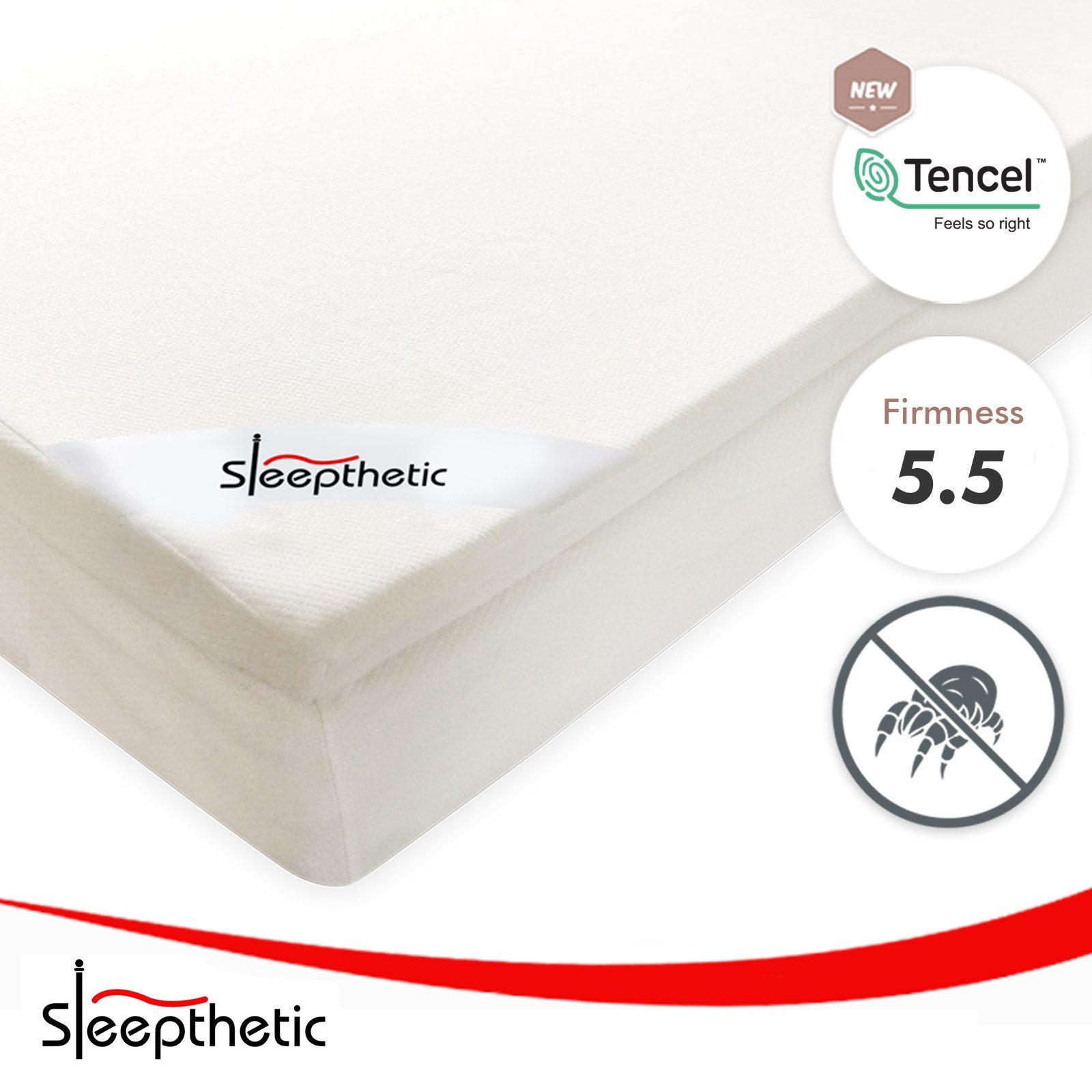 Sleepthetic™ Fitted Memory Foam Topper [5.5 Firmness/5cm Thick] – Affairs  Living Pte. Ltd.